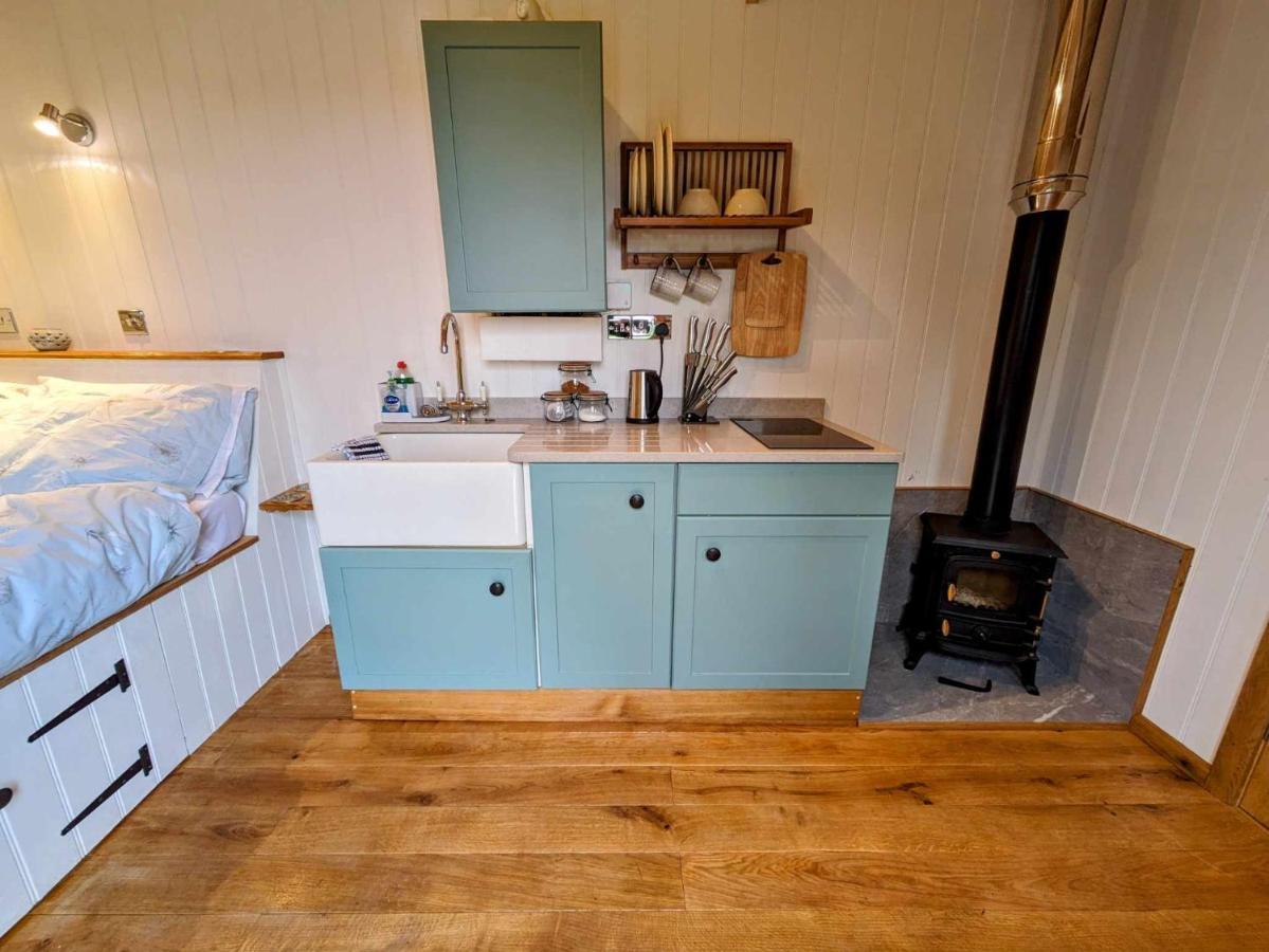 Romantic Nature Retreat, Luxury Glamping & Stargazing Views - Dragonfly Shepherd Hut Yarpole Kültér fotó
