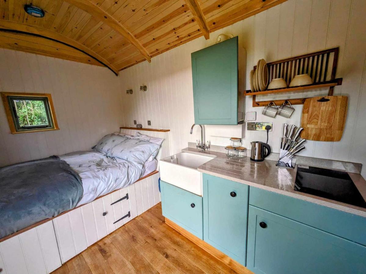 Romantic Nature Retreat, Luxury Glamping & Stargazing Views - Dragonfly Shepherd Hut Yarpole Kültér fotó