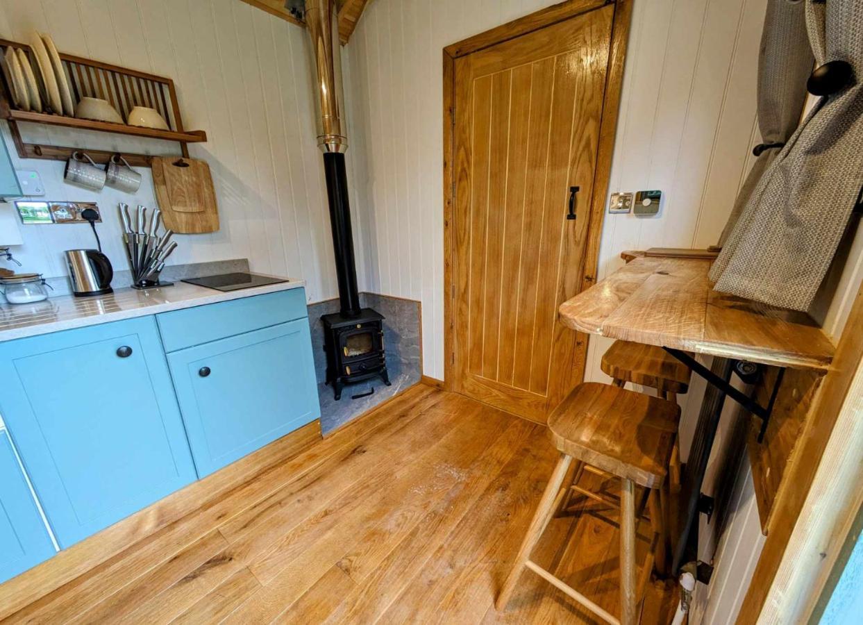 Romantic Nature Retreat, Luxury Glamping & Stargazing Views - Dragonfly Shepherd Hut Yarpole Kültér fotó